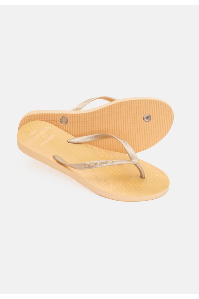 Chinelo-Tropical-Brasil-Perolado-Slim-Gold