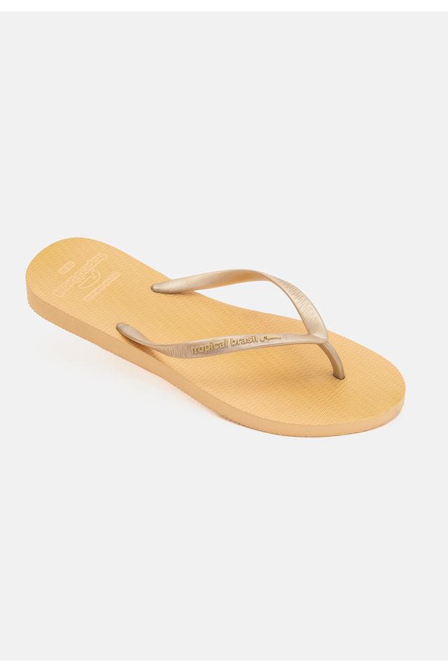 Chinelo-Tropical-Brasil-Perolado-Slim-Gold