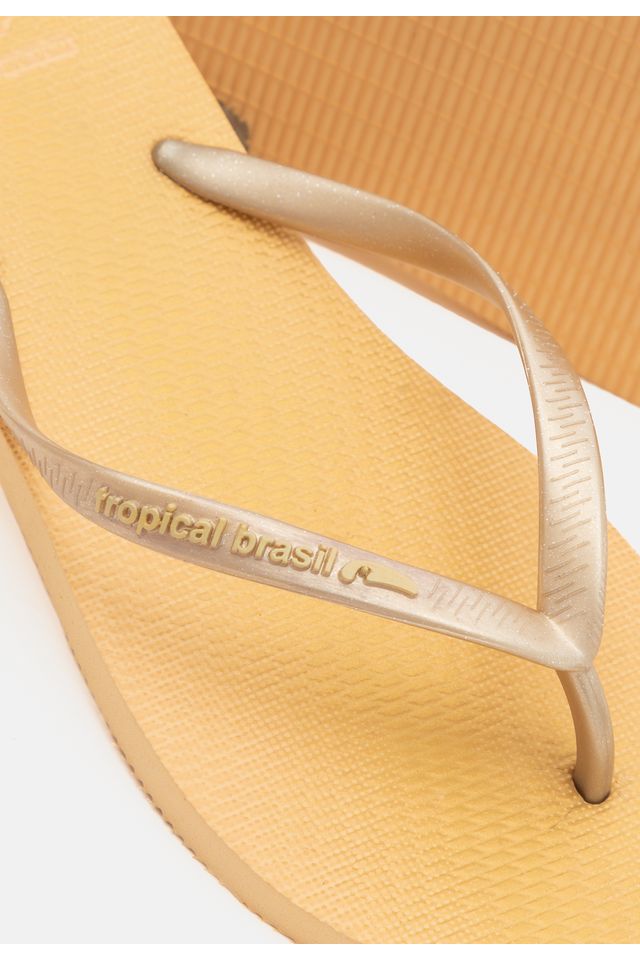Chinelo-Tropical-Brasil-Perolado-Slim-Gold