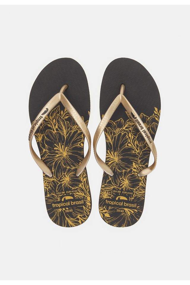 Chinelo-Tropical-Brasil-Estampado-Perolado-Slim-Gold-com-Preto Chinelo-Tropical-Brasil-Estampado-Perolado-Slim-Gold-com-Preto