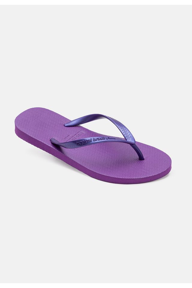 Chinelo-Tropical-Brasil-Bi-Color-Slim-Violeta-Perolado-com-Roxo