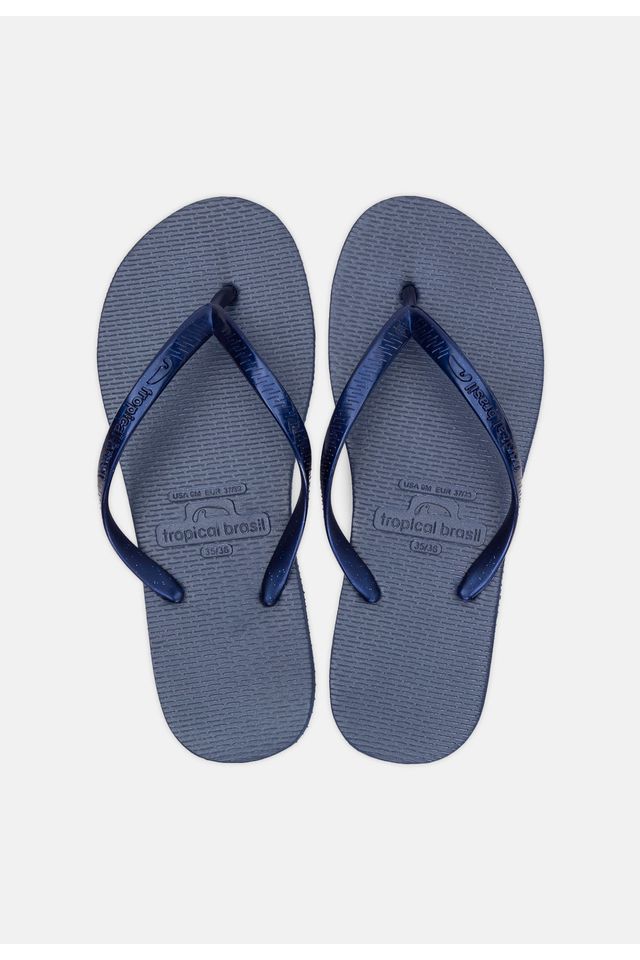 Chinelo-Tropical-Brasil-Bi-Color-Slim-Azul-Metalizado-com-Azul-Marinho