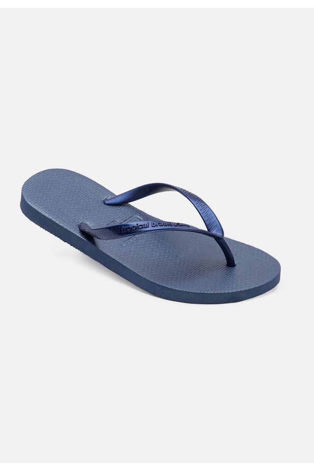 Chinelo-Tropical-Brasil-Bi-Color-Slim-Azul-Metalizado-com-Azul-Marinho