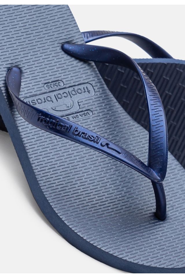 Chinelo-Tropical-Brasil-Bi-Color-Slim-Azul-Metalizado-com-Azul-Marinho