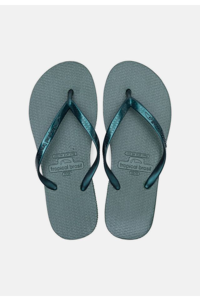 Chinelo-Tropical-Brasil-Bi-Color-Slim-Verde-Metalizado-com-Verde-Militar