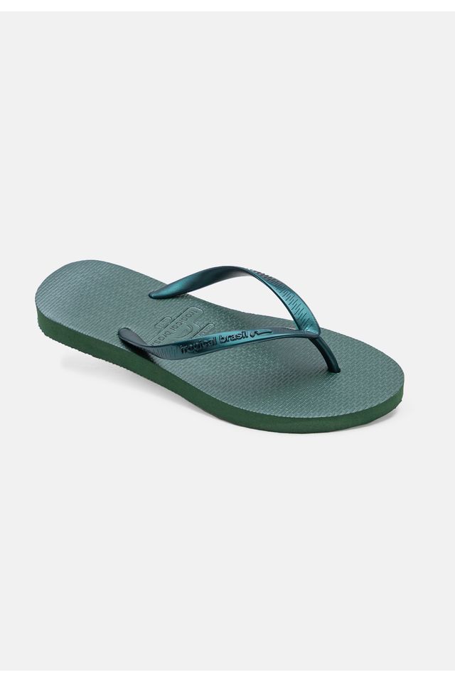 Chinelo-Tropical-Brasil-Bi-Color-Slim-Verde-Metalizado-com-Verde-Militar