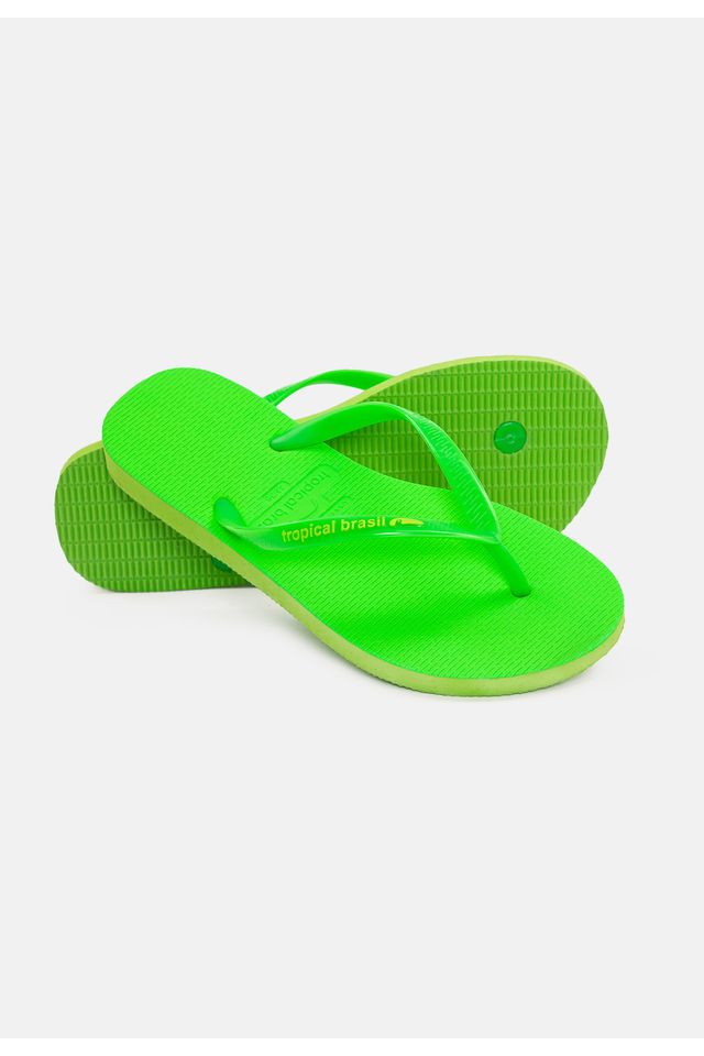 Chinelo-Tropical-Brasil-Bi-Color-Slim-Verde-Fluor