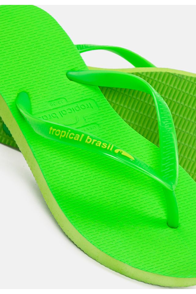 Chinelo-Tropical-Brasil-Bi-Color-Slim-Verde-Fluor