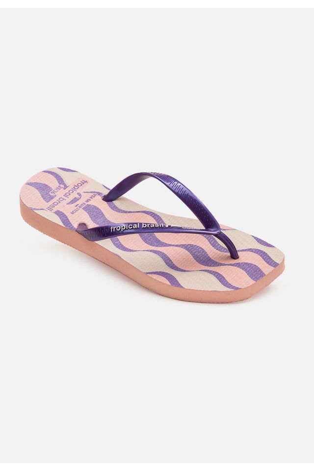 Chinelo-Tropical-Brasil-Quadradinha-Estampado-Violeta-Perolado-com-Rose