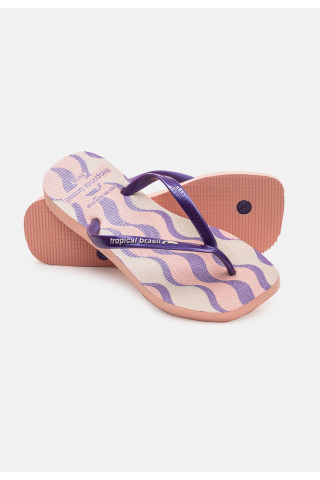 Chinelo-Tropical-Brasil-Quadradinha-Estampado-Violeta-Perolado-com-Rose