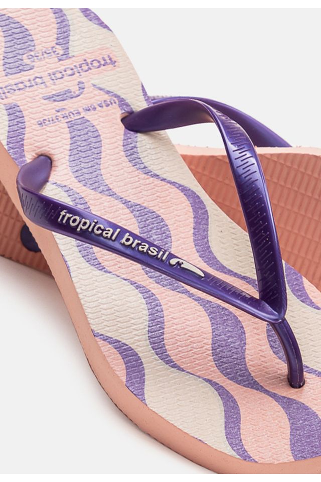 Chinelo-Tropical-Brasil-Quadradinha-Estampado-Violeta-Perolado-com-Rose