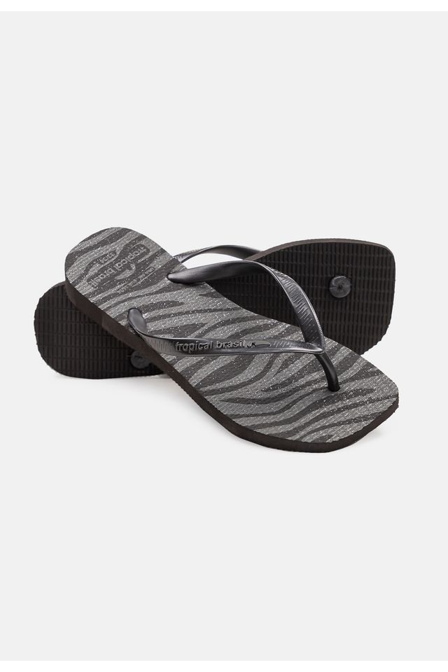 Chinelo-Tropical-Brasil-Quadradinha-Estampado-Cinza-com-Preto