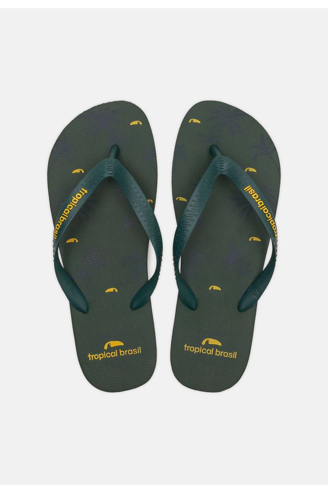 Chinelo-Tropical-Brasil-Estampado-Verde-Militar