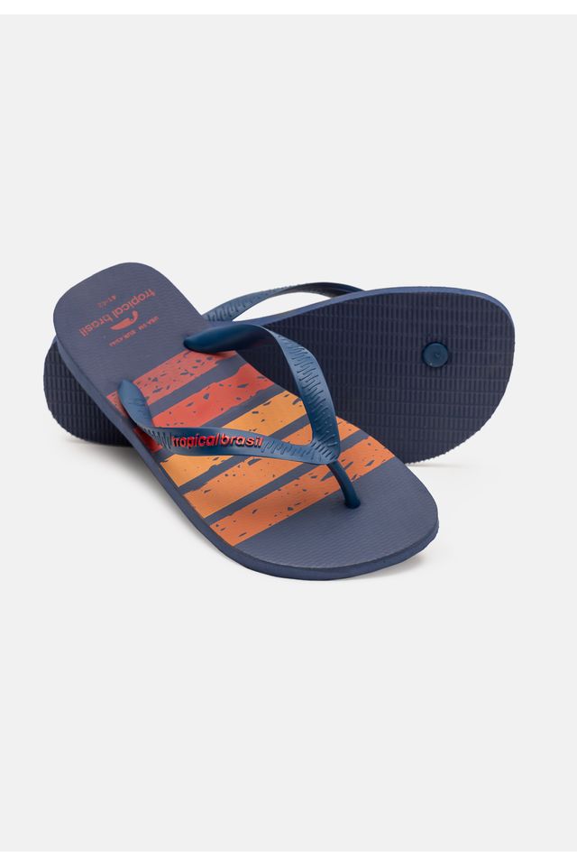 Chinelo-Tropical-Brasil-Estampado-Azul-Marinho