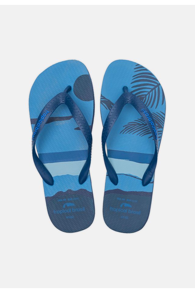Chinelo-Tropical-Brasil-Estampado-Azul-Marinho
