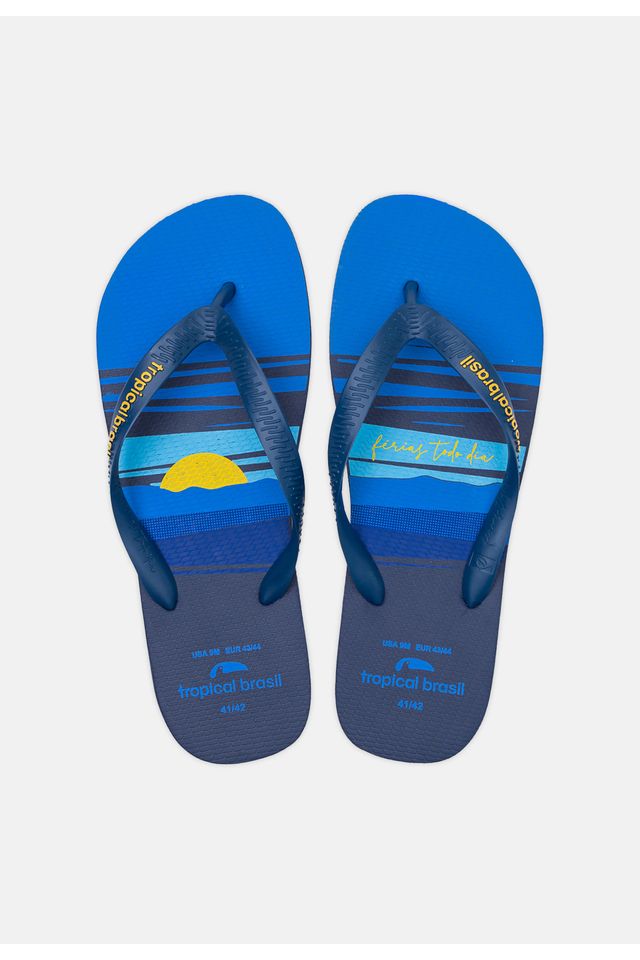 Chinelo-Tropical-Brasil-Estampado-Azul-Marinho