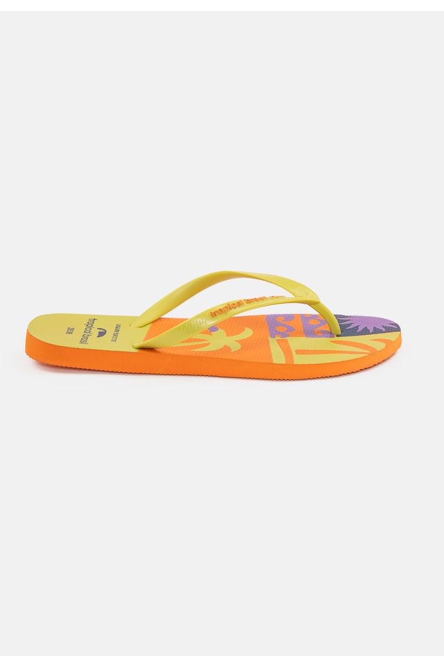 Chinelo-Tropical-Brasil-Estampado-Slim-Lima-com-Laranja