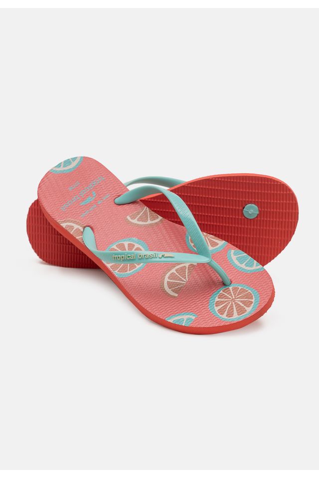 Chinelo-Tropical-Brasil-Estampado-Slim-Ciano-com-Goiaba