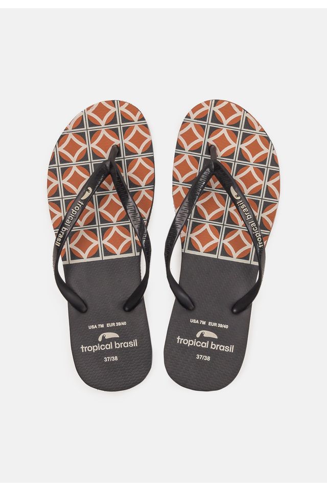 Chinelo-Tropical-Brasil-Estampado-Slim-Preto