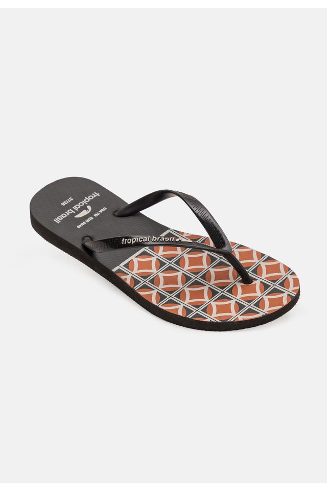 Chinelo-Tropical-Brasil-Estampado-Slim-Preto