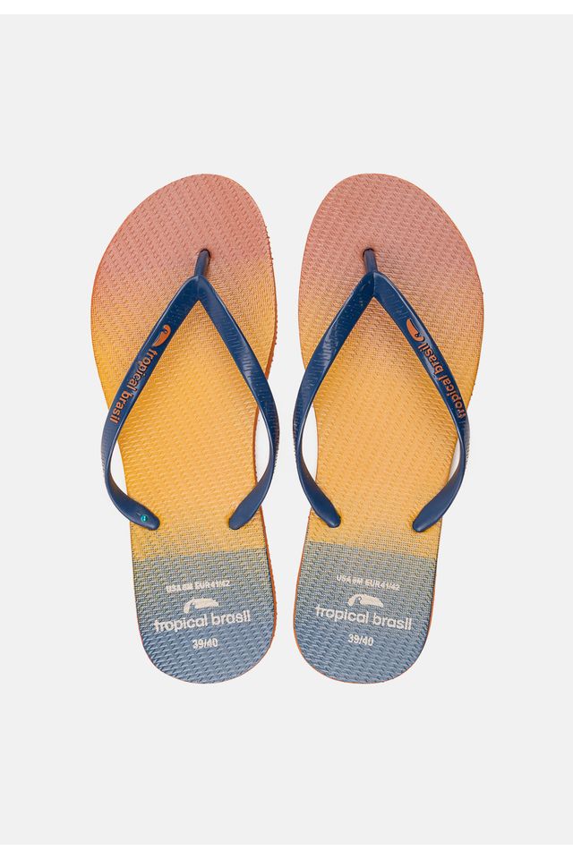 Chinelo-Tropical-Brasil-Estampado-Slim-Azul-Marinho-com-Ocre Chinelo-Tropical-Brasil-Estampado-Slim-Azul-Marinho-com-Ocre