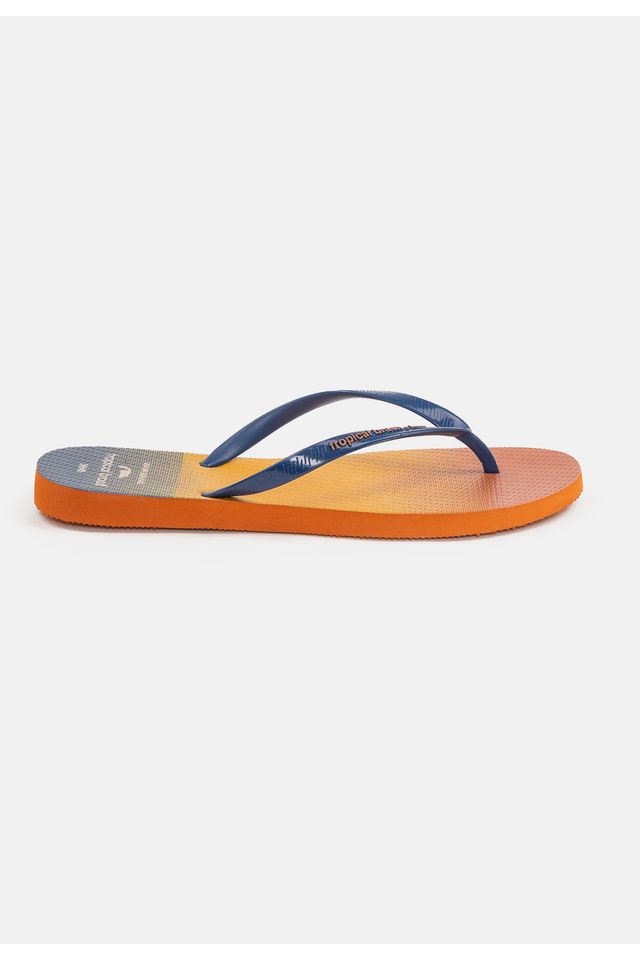 Chinelo-Tropical-Brasil-Estampado-Slim-Azul-Marinho-com-Ocre