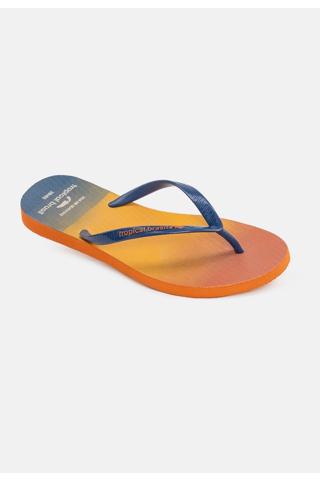 Chinelo-Tropical-Brasil-Estampado-Slim-Azul-Marinho-com-Ocre