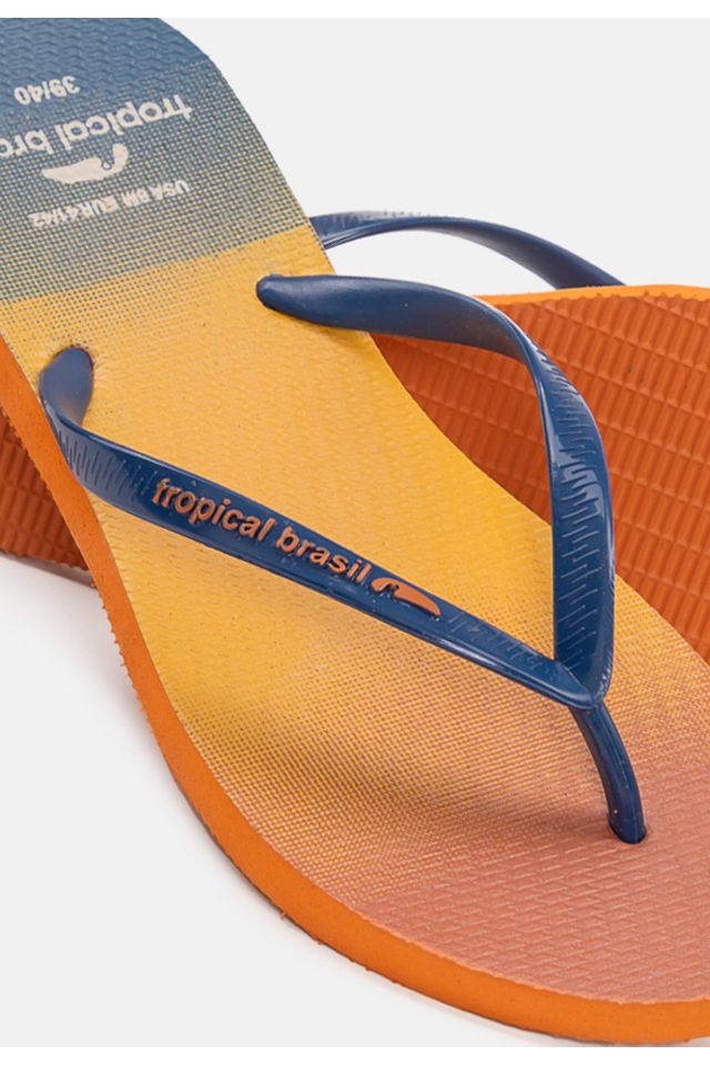 Chinelo-Tropical-Brasil-Estampado-Slim-Azul-Marinho-com-Ocre