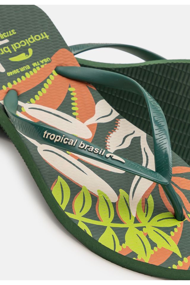 Chinelo-Tropical-Brasil-Estampado-Slim-Verde-Militar