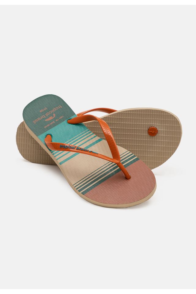 Chinelo-Tropical-Brasil-Estampado-Slim-Ocre-com-Areia