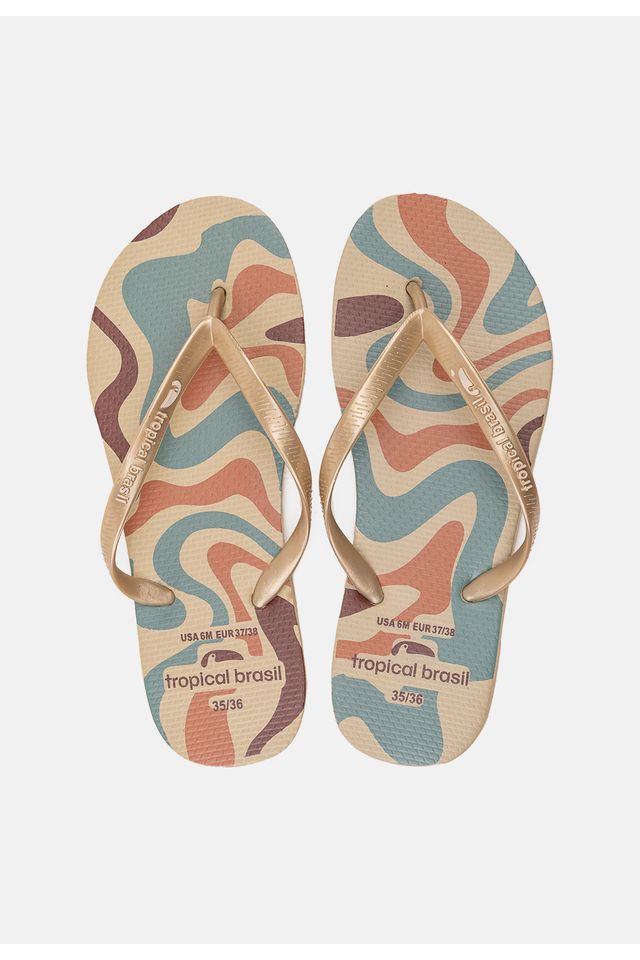 Chinelo-Tropical-Brasil-Estampado-Slim-Gold-com-Areia Chinelo-Tropical-Brasil-Estampado-Slim-Gold-com-Areia