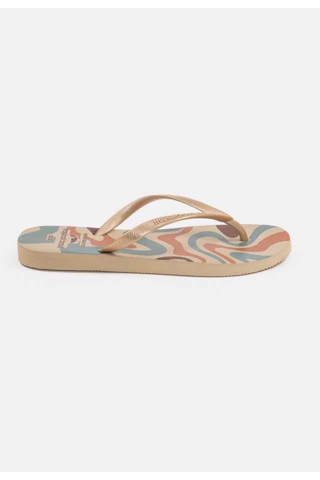 Chinelo-Tropical-Brasil-Estampado-Slim-Gold-com-Areia
