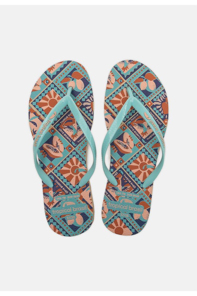 Chinelo-Tropical-Brasil-Estampado-Slim-Ciano-com-Areia Chinelo-Tropical-Brasil-Estampado-Slim-Ciano-com-Areia