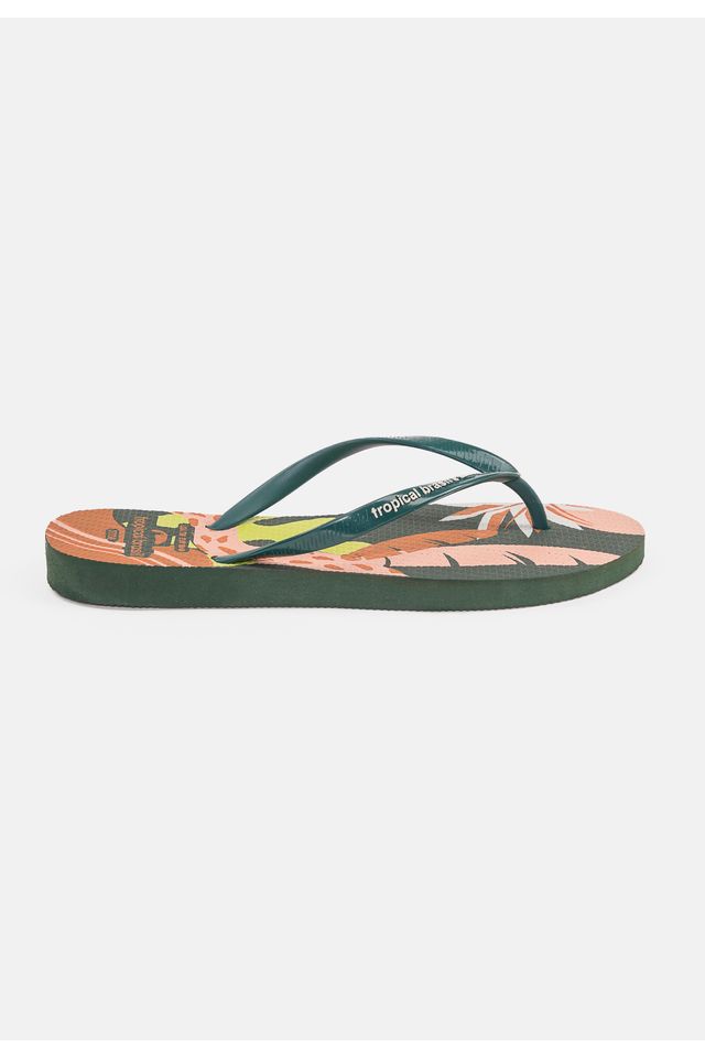 Chinelo-Tropical-Brasil-Estampado-Slim-Verde-Militar
