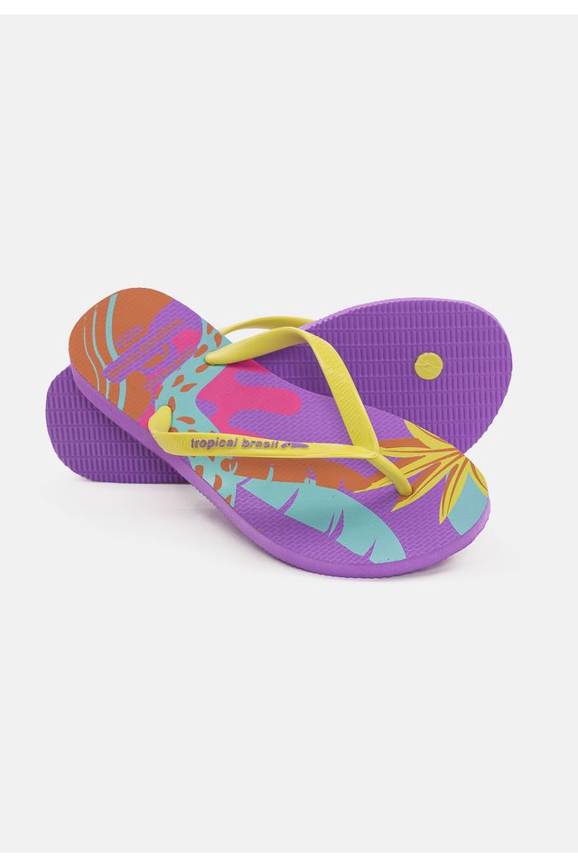 Chinelo-Tropical-Brasil-Estampado-Slim-Lima-com-Lilas