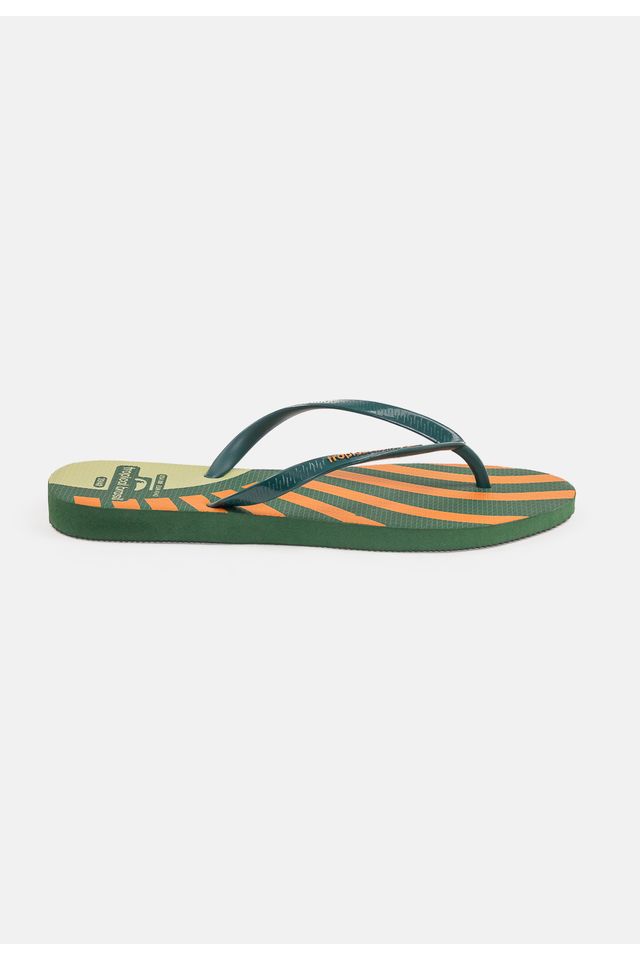 Chinelo-Tropical-Brasil-Estampado-Slim-Verde-Militar