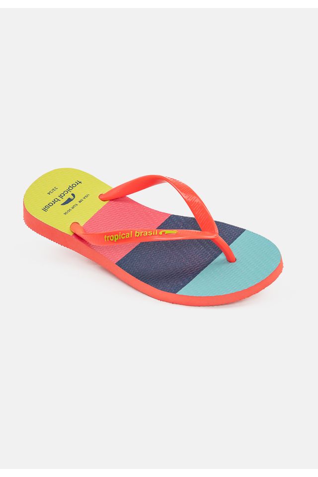 Chinelo-Tropical-Brasil-Estampado-Slim-Goiaba