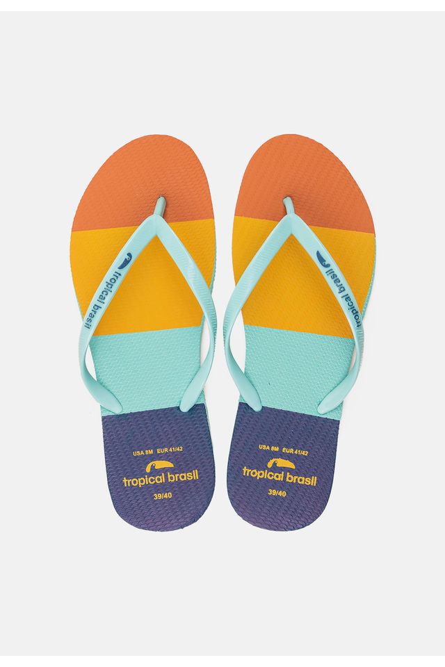 Chinelo-Tropical-Brasil-Estampado-Slim-Ciano-com-Turquesa Chinelo-Tropical-Brasil-Estampado-Slim-Ciano-com-Turquesa