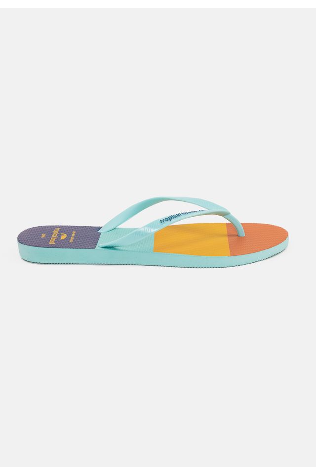 Chinelo-Tropical-Brasil-Estampado-Slim-Ciano-com-Turquesa