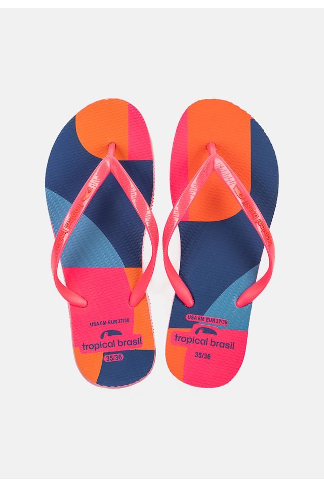 Chinelo-Tropical-Brasil-Estampado-Slim-Rosa-Fluor Chinelo-Tropical-Brasil-Estampado-Slim-Rosa-Fluor