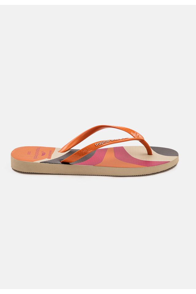 Chinelo-Tropical-Brasil-Estampado-Slim-Ocre-com-Areia