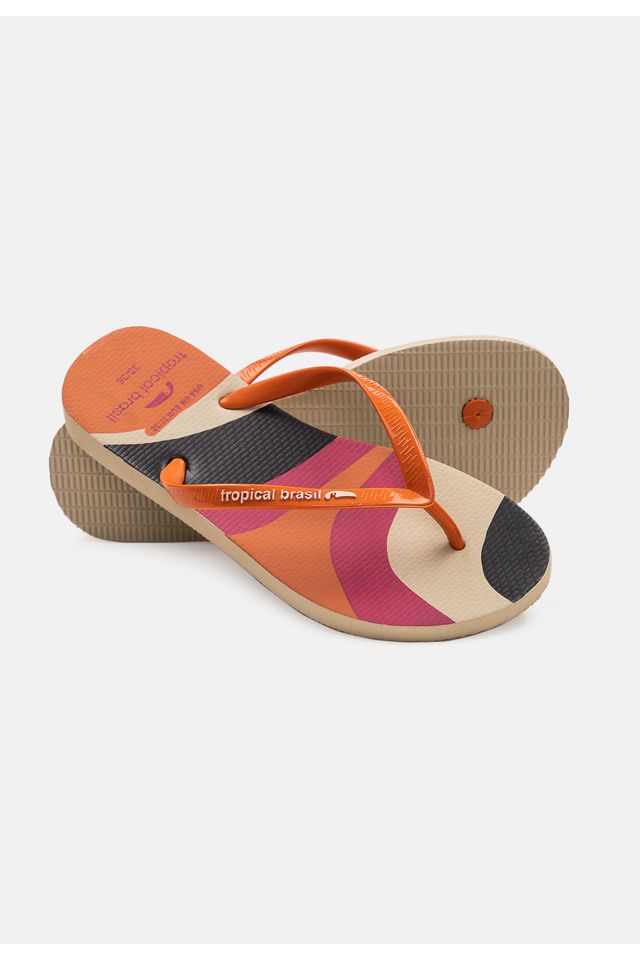 Chinelo-Tropical-Brasil-Estampado-Slim-Ocre-com-Areia