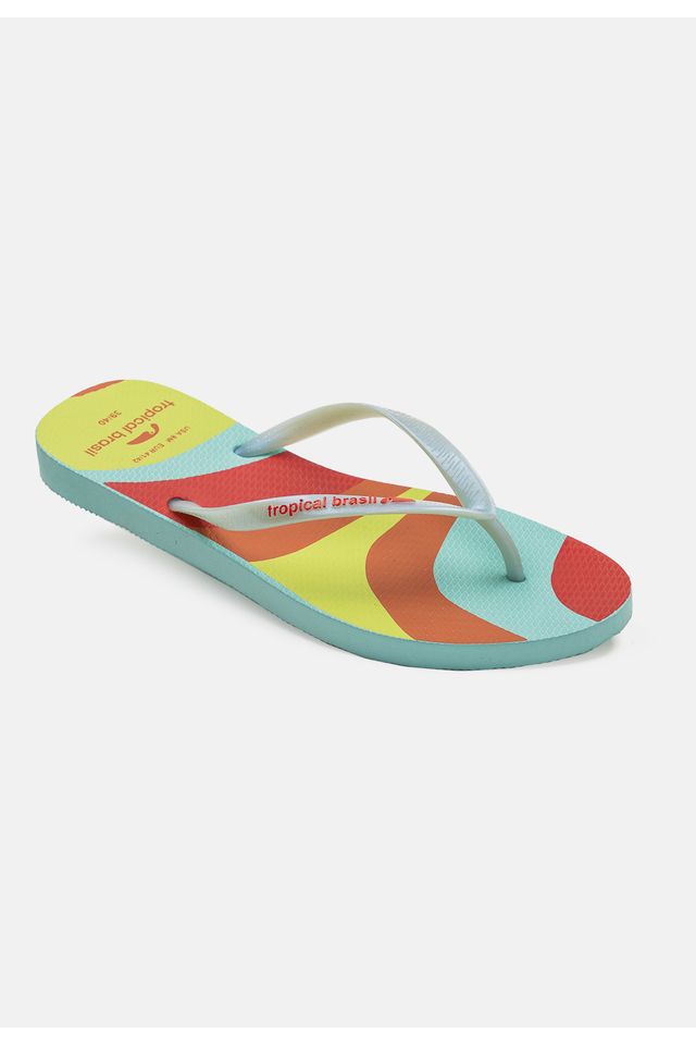 Chinelo-Tropical-Brasil-Estampado-Slim-Verde-com-Turquesa