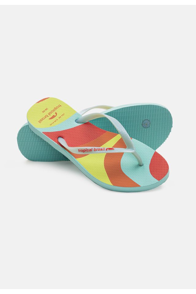 Chinelo-Tropical-Brasil-Estampado-Slim-Verde-com-Turquesa