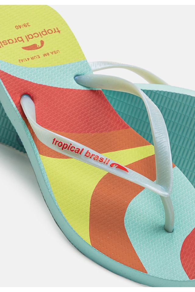 Chinelo-Tropical-Brasil-Estampado-Slim-Verde-com-Turquesa