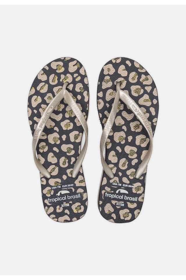 Chinelo-Tropical-Brasil-Tamanco-Estampado-Gold-com-Preto