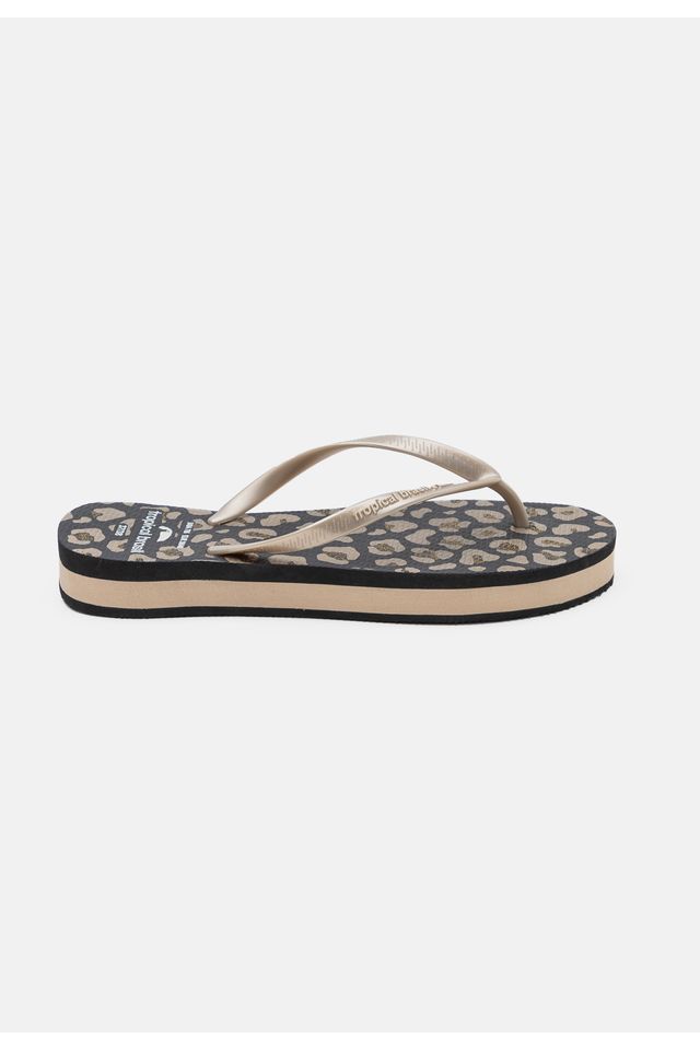 Chinelo-Tropical-Brasil-Tamanco-Estampado-Gold-com-Preto