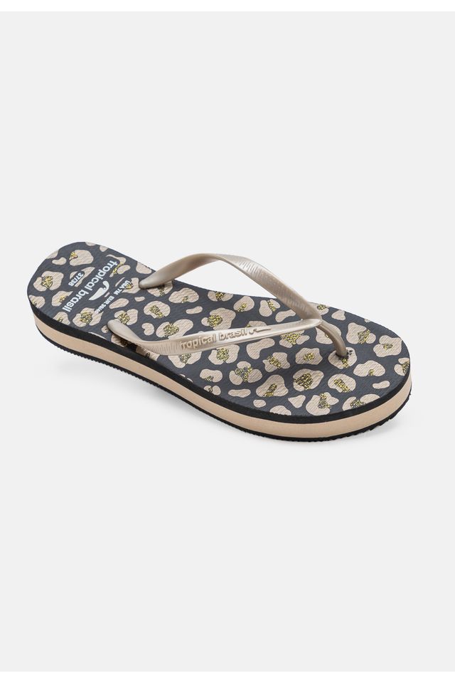 Chinelo-Tropical-Brasil-Tamanco-Estampado-Gold-com-Preto