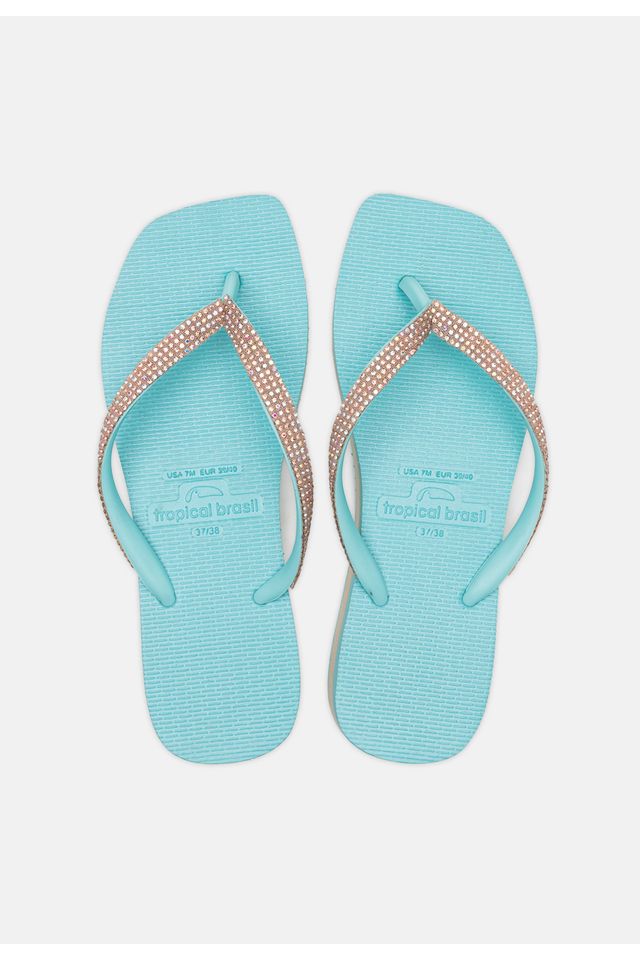 Chinelo-Tropical-Brasil-Tamanco-Strass-Ciano-com-Turquesa