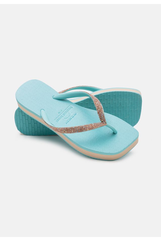 Chinelo-Tropical-Brasil-Tamanco-Strass-Ciano-com-Turquesa